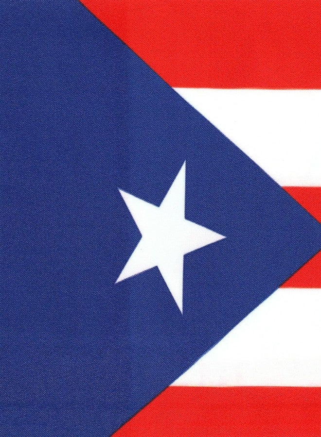 LLBFHH USA And Puerto Rico Flag Graduation Stole, Satin Embroidery Graduation Sash for International Students, 72 Inch Length. - Image 2